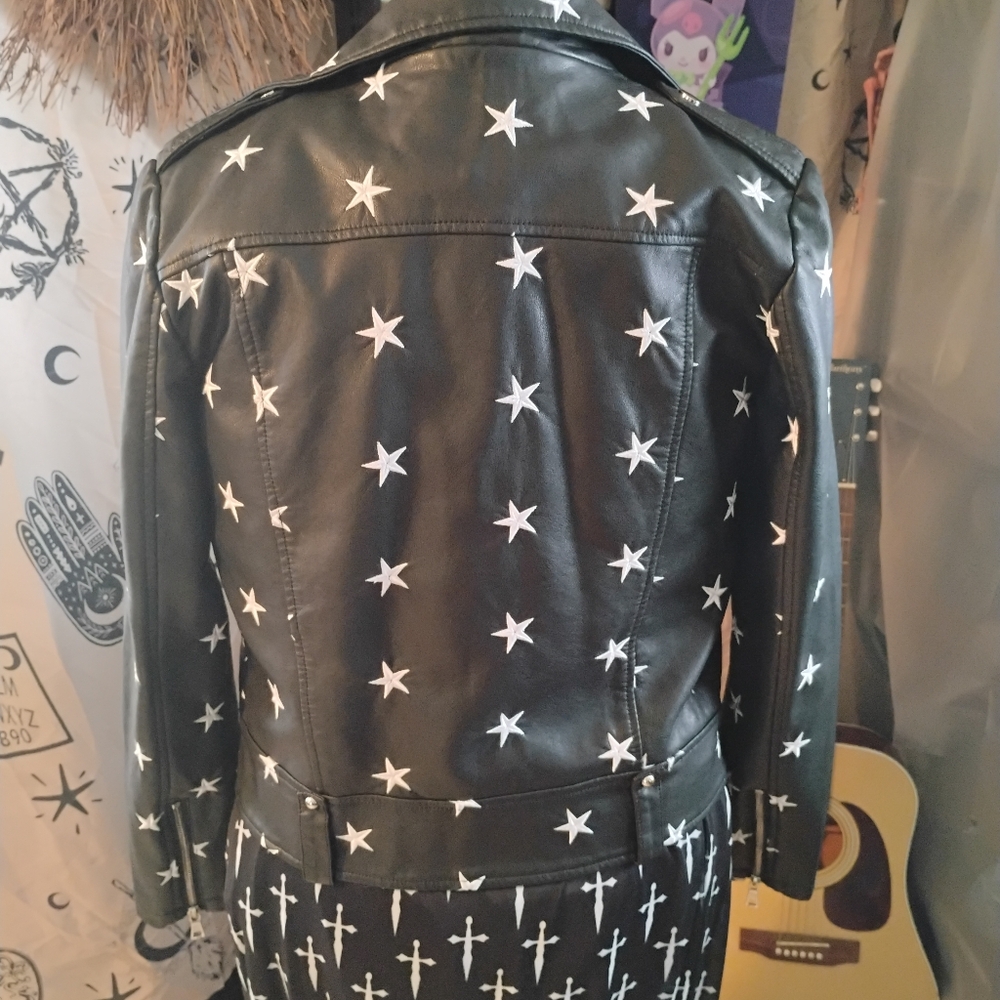 Noize Black Star-Patterned Jacket - image 4
